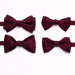 Lei'er men's groom's wedding tie, wedding dress photoshoot, Chinese-style personalized bow tie, fashionable burgundy bow tie, in stock from the manufacturer.