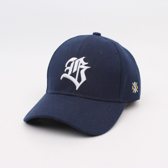 Women's baseball cap with letter embroidered cap, versatile outdoor casual sun hat, couple's curved brim trendy hat