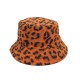 Cross-border versatile reversible leopard print bucket hats Couple's sun hats, street casual sun hats, round-brimmed bucket hats Cross-border versatile reversible leopard print bucket hats Couple's sun hats, street casual sun hats, round-brimmed bucket hats