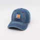 American retro distressed washed bucket hat, trendy denim baseball cap for women, Korean style, versatile, flattering small sun hat.