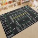 Cartoon children's parking lot patterned play rug, living room decorative rug, bedroom bedside blanket, in stock for dropshipping