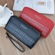 New women's wallet - long style double zipper hand-held bag, fashionable and Japanese style, large capacity folding soft leather case, small wallet.