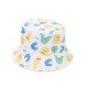Spring/summer cartoon animal graffiti bucket hat, overseas reversible visor, spring/summer outdoor travel hat