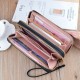 Long length wallet for men - detachable zipper, fashionable patchwork handbag, multi-card slot card bag, large capacity leather bag, retro style business suit bag