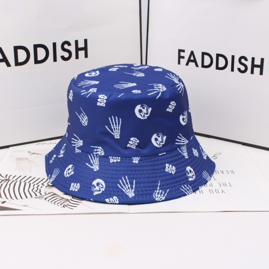 Cross-border Hawaiian-style reversible coconut palm print bucket hat, versatile and casual bucket hat for beach vacations Cross-border Hawaiian-style reversible coconut palm print bucket hat, versatile and casual bucket hat for beach vacations