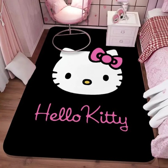 Cute and adorable kitty cat decorative carpet for the living room, stain-resistant, non-slip, and easy-care sofa blanket (available for shipping)