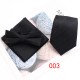 Business formal wear, three-piece tie, pocket scarf, and bow tie set Men's three-piece suit, striped scarf, tie, and bow tie set.