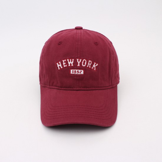 Women's versatile baseball caps with embroidered logos, stylish and stylish small casual sun hats for couples with curved brims for men