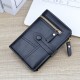 Wallet for women - short style, European style multi-card slot wallet for women, adjustable strap zipper zero wallet, fashionable wallet can hold driver's license Wallet for women - short style, European style multi-card slot wallet for women, adjustable strap zipper zero wallet, fashionable wallet can hold driver's license