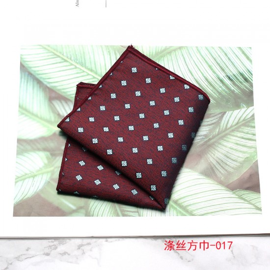 Polyester suit pocket square, suit and dress accessory, chest handkerchief, small handkerchief for wedding host banquet business. Wholesale Polyester suit pocket square, suit and dress accessory, chest handkerchief, small handkerchief for wedding host banquet business. Wholesale