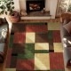 Cross-border Amazon abstract geometric print rug, non-slip, easy-care sofa coffee table mat for living room decoration.