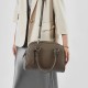 New top-grain cowhide minimalist Boston bowling ball, high-end leather women's bags, large-capacity handbags, pillow bags.