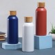 Wow, custom cross-border 304 stainless steel vacuum insulated tumbler, bamboo lid, small-mouth water mug, outdoor double-walled sports bottle