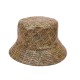 Overseas sequined stage performance bucket hat, personalized sun protection sun hat, reversible Japanese casual round hat