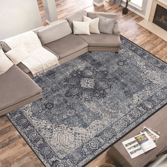 TEMU cross-border Nordic Persian printed carpets for living room decoration, non-slip, stain-resistant sofa and coffee table blankets.