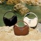 New niche design genuine leather Apple Yuanbao Super hot summer bags, exquisite, high-end handbags, shoulder bags, and crossbody bags for women.