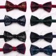 2025, in stock, colorful bow tie, men's vintage double-layer bow tie Groom's groomsmen's wedding bow tie wholesaler
