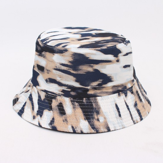 Overseas Reversible Bucket Hat, Camouflage Graffiti Bucket Hat, Outdoor Sun Protection Sun Protection Bucket Hat, Versatile Casual Hat for Women