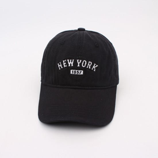 Women's versatile baseball caps with embroidered logos, stylish and stylish small casual sun hats for couples with curved brims for men