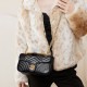 Top-layer cowhide small perfume bag, niche high-end genuine leather women's bag, 2025 new style heart diamond chain bag