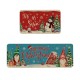 Cross-border TEMU Christmas long kitchen mats, non-slip, stain-resistant, easy-care, two-piece set, in stock.