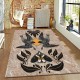 American retro animal carpet, living room decorative wall-to-wall rug, stain-resistant and wear-resistant area rug for bedroom bedside rug