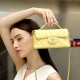 Leather Chanel-style light luxury fashion, 2025 new, single-shoulder and crossbody handbags, diamond-patterned bags.