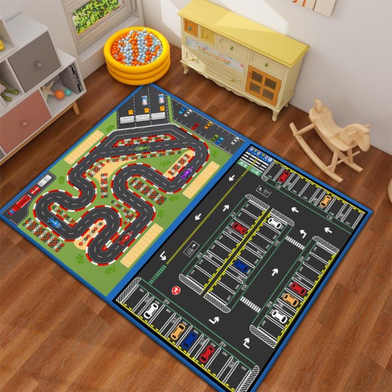 Creative cartoon educational, stain-resistant, and easy-care children's room carpet, car play mat, soundproof and cooling mat (shipping available) Creative cartoon educational, stain-resistant, and easy-care children's room carpet, car play mat, soundproof and cooling mat (shipping available)