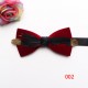 New style, solid-color, textured velvet bow ties for men with feather embellishments. Fashionable suit accessories and business bow ties available for wholesale.