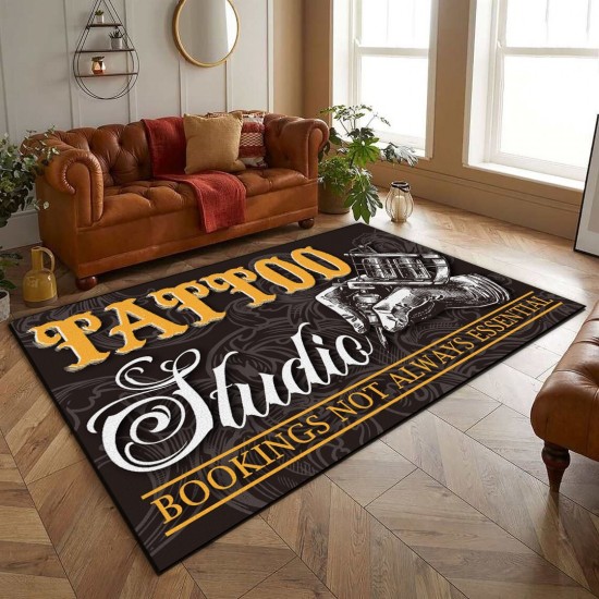 Cross-border American abstract carpet, non-slip, stain-resistant, wear-resistant, and easy-care bedside blanket for the living room, in stock.