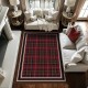 TEMU cross-border Christmas-style carpet for the living room, durable and stain-resistant, coffee table rug, bedroom, non-slip cooling rug.