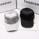 Women's summer satin solid color baseball cap, versatile sun protection hat for young men, couple's curved brim hat