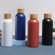 Wow, custom cross-border 304 stainless steel vacuum insulated tumbler, bamboo lid, small-mouth water mug, outdoor double-walled sports bottle