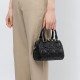 Genuine Leather Diamond-Quartz Boston Bag, 2025 New, Fashionable, Versatile, High-End Diamond-Quartz Handbag, Shoulder Bag, Crossbody Bag
