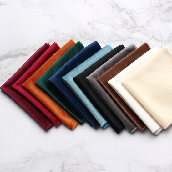 Velvet pocket squares, fashionable men's dress accessories, wedding party handkerchiefs, ready for wholesale from Shengzhou manufacturers. Velvet pocket squares, fashionable men's dress accessories, wedding party handkerchiefs, ready for wholesale from Shengzhou manufacturers.