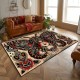 Cross-border American abstract carpet, non-slip, stain-resistant, wear-resistant, and easy-care bedside blanket for the living room, in stock.