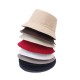 Spring/Summer versatile solid-color bucket hats, outdoor sun hats for hiking and fishing, foldable bucket hats