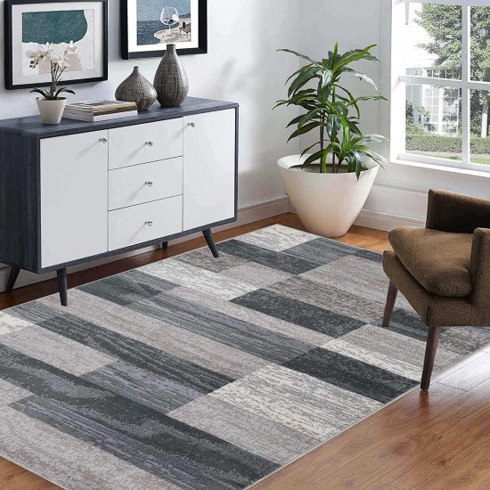 Simple and creative Geometric print carpet, non-slip, stain-resistant, and easy-care carpet for the living room.