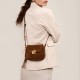 Yan Xiaofang women's bags, 2025 spring/summer new niche design, French retro textured frosted velvet commuter bag