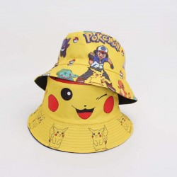Cross-border spring and summer outdoor sun hats, versatile graffiti cartoon pattern bucket hats, outdoor sun protection hats.