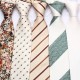 Polyester cashew flower classic men's 8cm tie, men's khaki business casual wedding dinner tie.