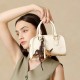 2025 new genuine leather Boston bag, versatile commuter bowling bag, niche crossbody bag