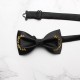 Men's custom-made bow ties, solid-color wedding bow ties for groomsmen and groomsmen, wholesale polyester yarn-dyed bow ties