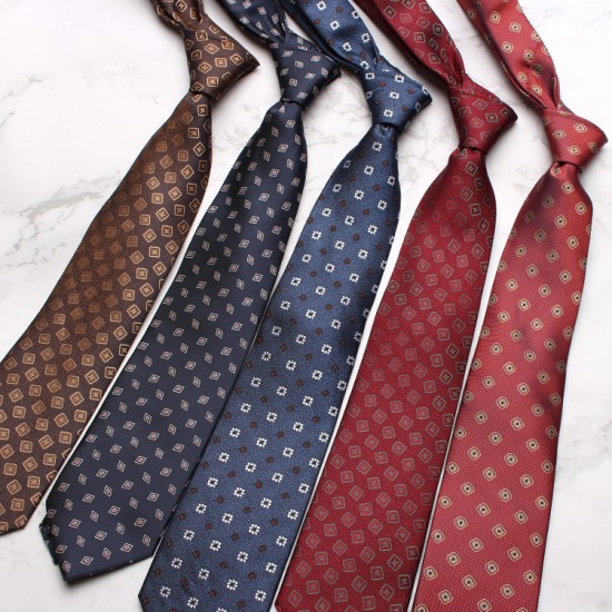 8cm men's business banquet formal wear, groom's shirt striped ties with various patterns