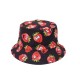 European and American creative strawberry print bucket hats for spring and summer outdoor leisure and sun protection, reversible hats European and American creative strawberry print bucket hats for spring and summer outdoor leisure and sun protection, reversible hats