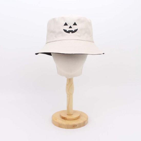 Cross-border Halloween-themed pumpkin smiley bucket hats, versatile, reversible, embroidered sun visor hats. Cross-border Halloween-themed pumpkin smiley bucket hats, versatile, reversible, embroidered sun visor hats.