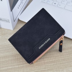 Wallet - women's long style, zipper wallet, simple money clip, large capacity, hand-held, rosewood pattern soft leather case, mobile phone bag