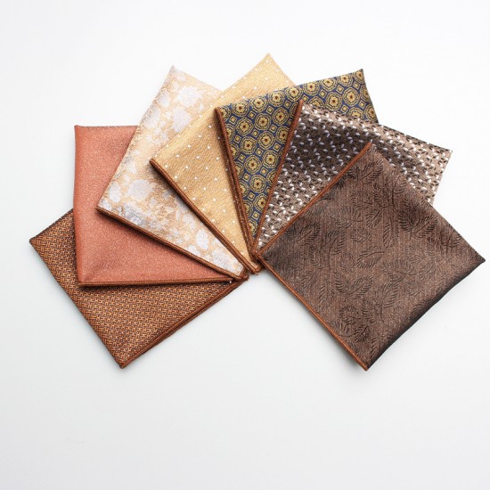 2025 new yarn-dyed polyester square handkerchiefs for men's formal suits, pocket squares, and casual British neckbands, available from manufacturers