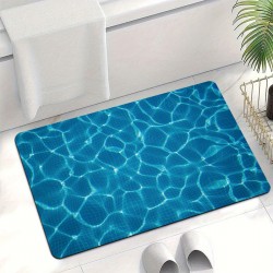 Creative visual corrugated diatom mud floor mat, absorbent, quick-drying floor mat for the bathroom, easy-care floor mat for the entryway.