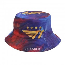 Cross-border bucket hats with digital prints of American flags, versatile, casual, reversible sun hats.